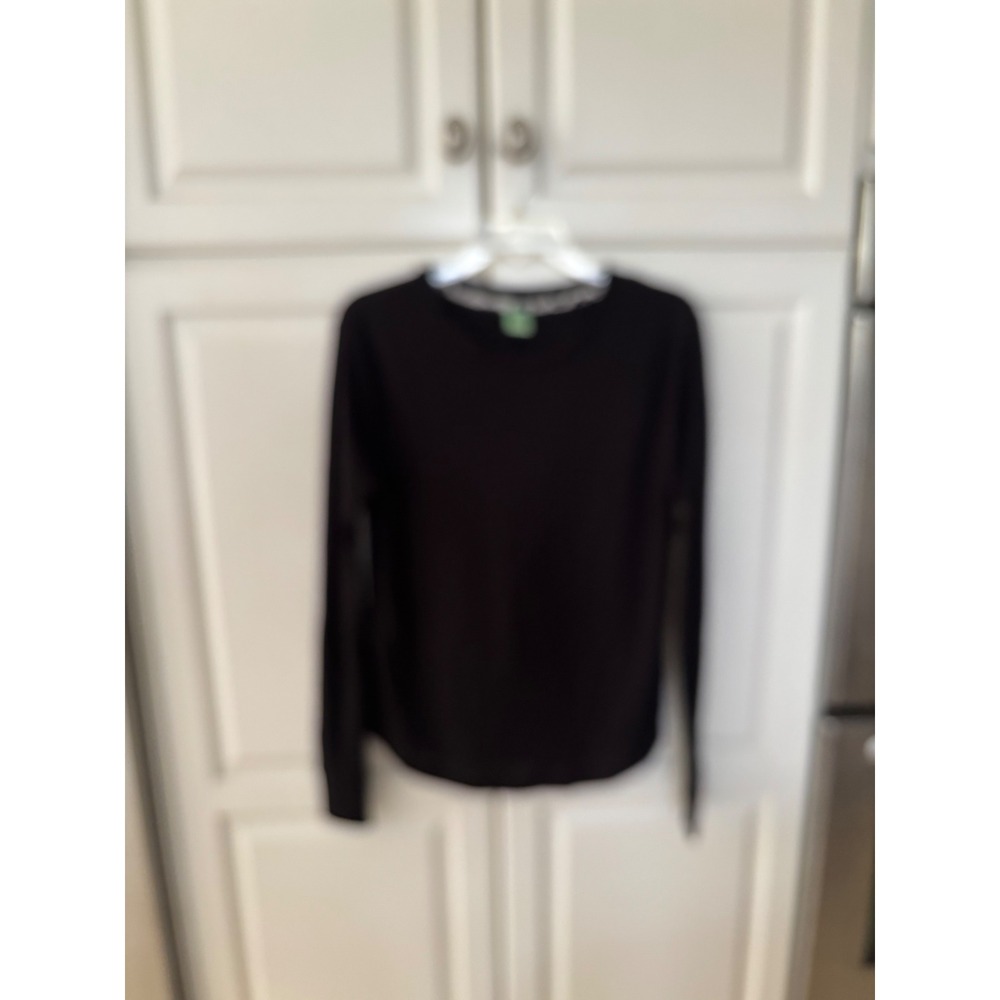 Honeydew Intimates‎ Womens Black Waffle Knit Long Sleeve Thermal Top Large